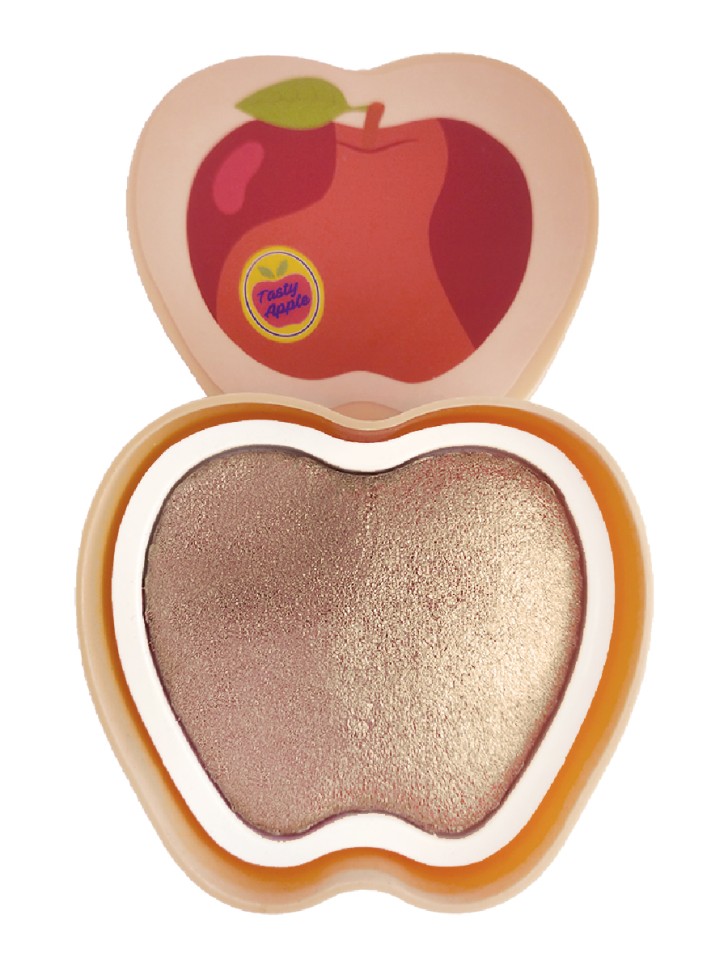 Maccalure Хайлайтер для лица с запеченной текстурой Tasty Fruit, яблоко