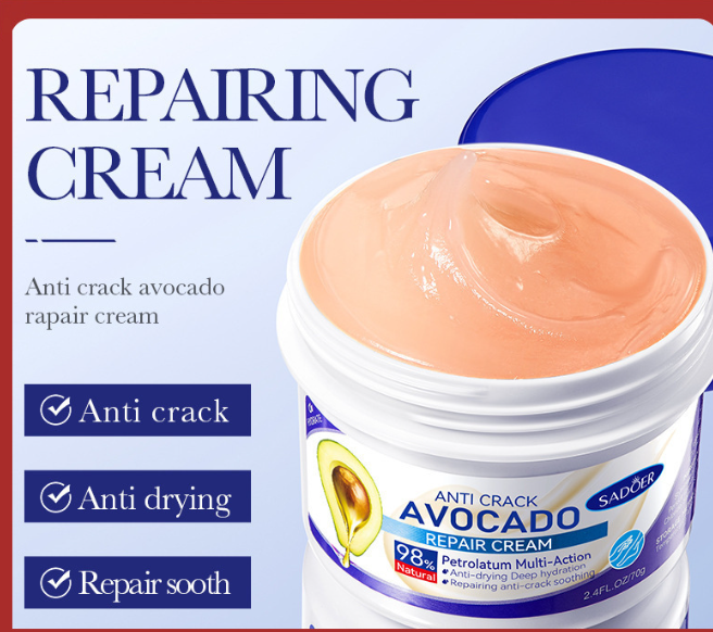 SADOER Увлажняющиц крем от сухости и трещин с маслом авокадо Anti-Crack Avocado Repair Cream, 75гр.