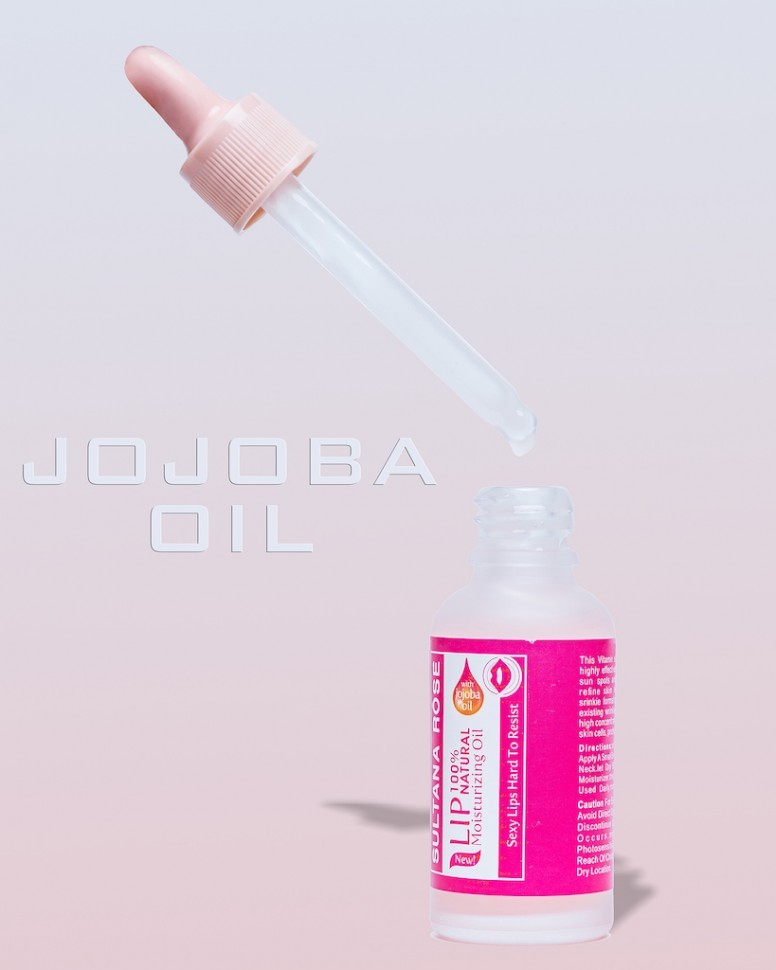 Увлажняющее и питательное масло губ Sultana Rose с JOJOBA OIL, 30 мл.