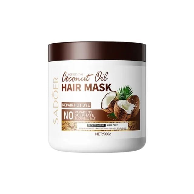 SADOER Питательная маска для волос с маслом Кокоса, 500 гр.